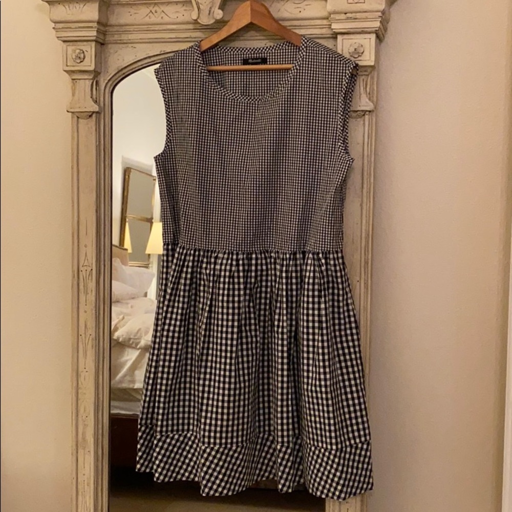 Madewell check dress